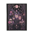 Pastel Mystic Apothecary Velveteen Plush Blanket — Moonlit Potion Gothic Throw