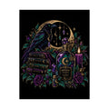 Jewel-tone Mystic Raven Potion Satin Poster