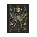 Shadow Velveteen Plush Blanket - Mystic Luna Moth